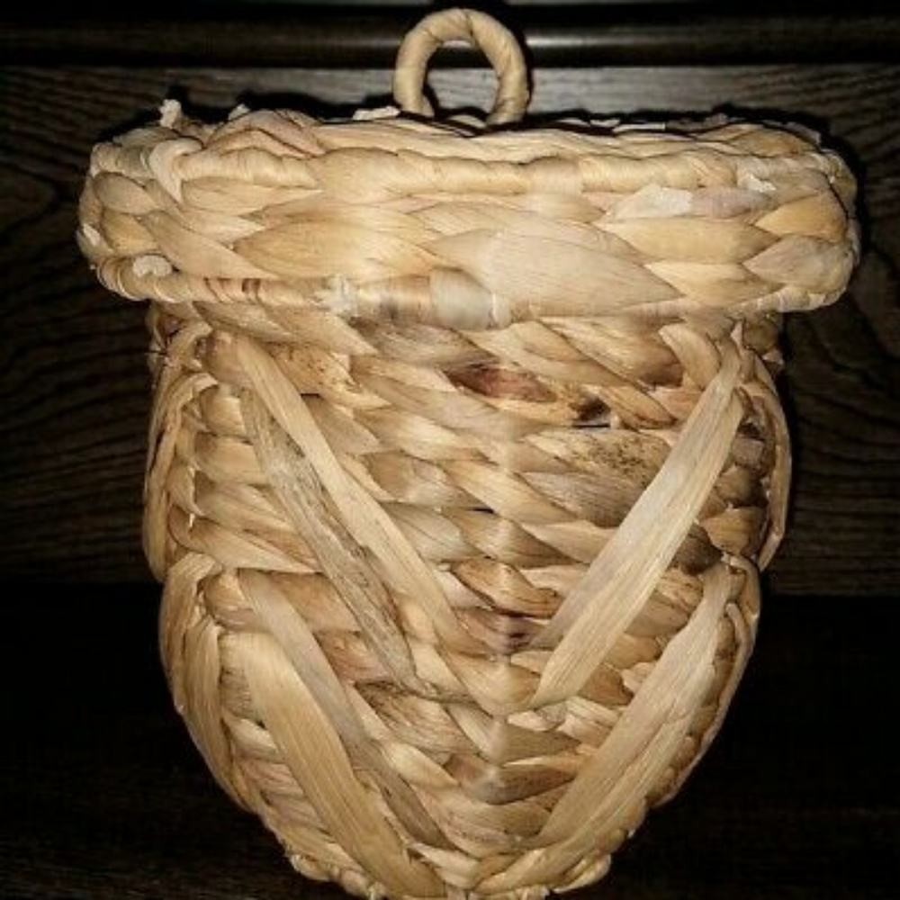 NWT OPALHOUSE RATTAN BOHO HOME STORAGE CANISTER - Picture 3 of 3